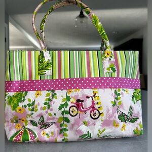 Talbots canvas spring/summer handbag purse